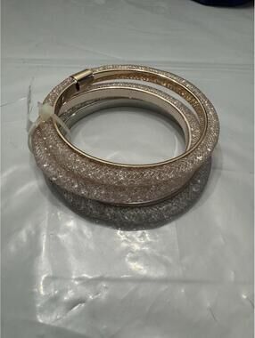 Torrid Set of 3 Sparkly Bangle Bracelets Size 3/4